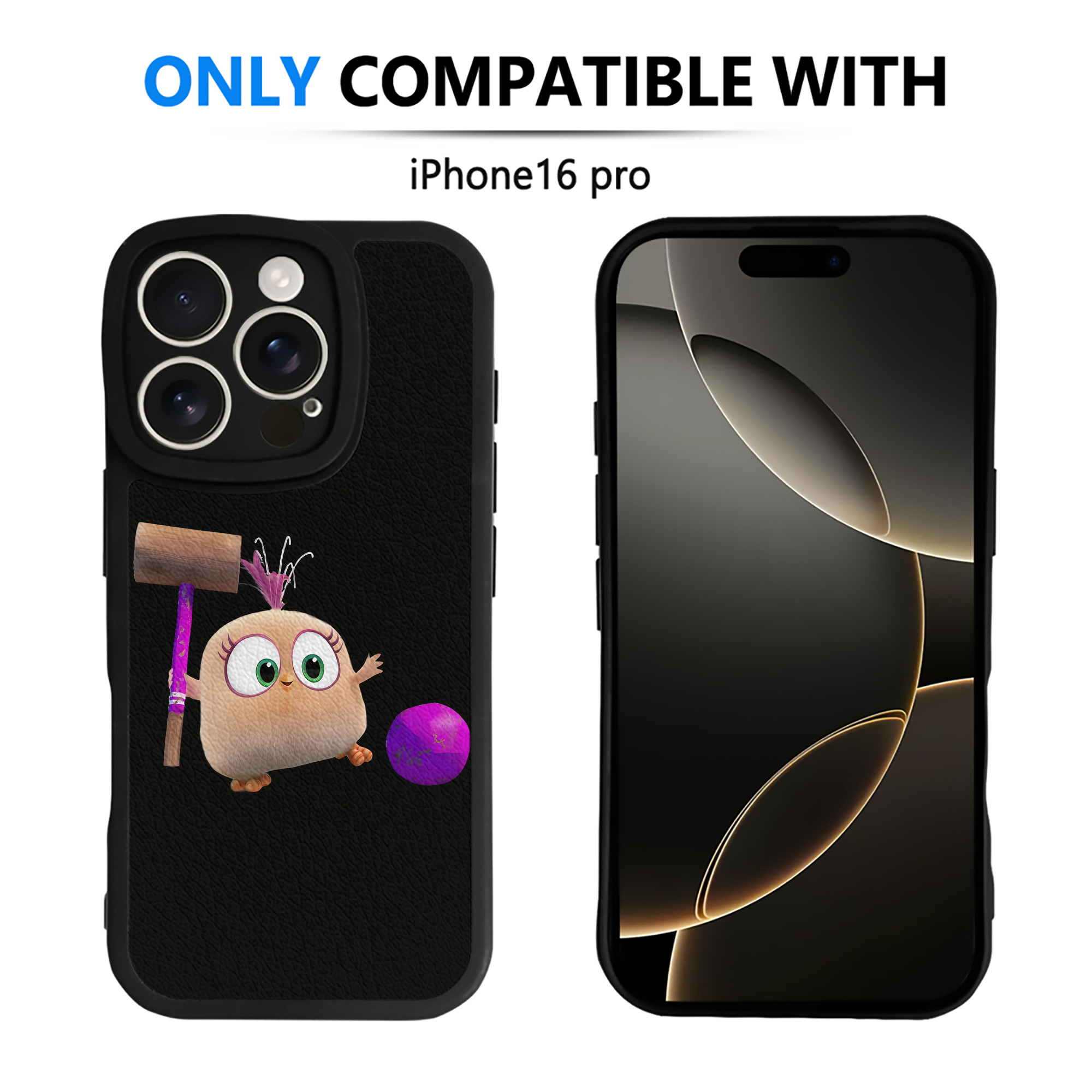 （画像用） Angry Birds アングリーバード 【iPhone 16シリーズ対応】シリコンスマホケース（レザー調） 材質：シリコン